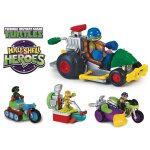 Giochi preziosi tortues ninja half shell heroes - vhicule + figurine exclusive de 6 cm