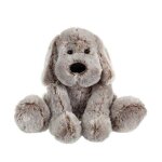 Gipsy - 070088 - peluche - chien flatoutou - gris