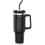 Gjfty - arendo mug isotherme avec paille 1. 2l, froid 12h, chaud 6h, quencher thermos passe au lave - ...