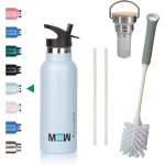 Gjfty - bouteille d'eau acier inoxydable 500ml, 750ml, gourde enfant sans bpa, gourde isotherme e'tanche, ...