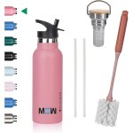 Gjfty - bouteille d'eau acier inoxydable 500ml, 750ml, gourde enfant sans bpa, gourde isotherme e'tanche, ...