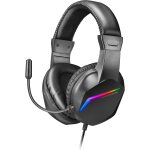 Gjfty - mh122, casque de jeu frgb over ear avec microphone, son hifi, annulation du son, ultra lger, ...