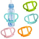 Gjhgf - lot de 4 poignes de biberon fines dr. brown - en silicone souple - avec poignes antidrapantes ...