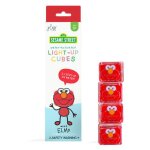 Glo elmo light - up cubes jeu de construction pour le bain rouge
