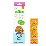 Glo julia light - up cubes jeu de construction pour le bain jaune