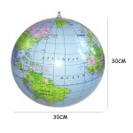 Globe gonflable de 30cm, boule de carte de la terre, ocan, jouet educatif d'apprentissage de la gomtrie, ...