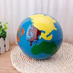 Globe du monde, matriel de gographie montessori, pice d'apprentissage prcoce, jouet pour enfants, ...
