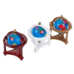 Globe roulant avec support en bois, 1:12, etude, salon, chambre a coucher, meubles de salle de lecture, ...
