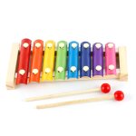 Glockenfel xylophone color� avec maillets en bois, instrument de musique a percussion, jouet cadeau pour ...