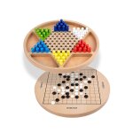 Gobang jeu familial non toxique et respectueux de l'environnement avec echecs, ludo, dames chinoises, ...
