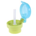 Gobelet adaptateur avec tube de paille pour bbs, gobelet d'eau facile a transporter, sans dversement, ...