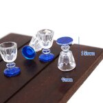 Gobelet en plastique transparent miniature, 4 pices bricolage echelle 1:12, mini tasse a vin et a bire, ...