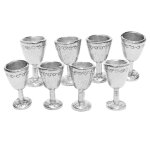 Gobelet de simulation de maison de poupe 1 / 12, 8 paquets, tasse de vin, champagne, argent