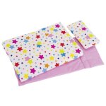 Goki - linge de lit pour poupes, etoiles