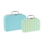 Goki valise a motifs bleus Goki valise a motifs bleus