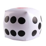 D�s gonflables g�ants de 15 pouces en pvc, amusants, grands d�s gonflables pour jeux int�rieurs et ext�rieurs, ...