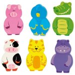 Goula - magnetic interchangeable animals puzzle