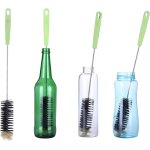 Goupillon des bouteilles ultra longue, brosse a bouteilles rondelles pour bouteille etroite bire, vin, ...