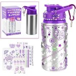 Gourde licorne pour fille de 8 ans, gourde top model pour fille, dcorez votre propre bouteille d'eau ...