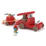 Gp toys les schtroumpfs - camion de pompier avec figurine