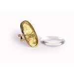 Graine créative bague ovale 16x39mm + cabochon Graine créative bague ovale 16x39mm + cabochon