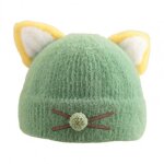 Grand chapeau pour tout - petit, 7 couleurs, bonnet d'hiver tricot avec dcor d'oreilles d'animaux
