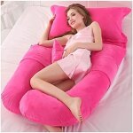 Grand coussin de corps en forme de u pour mise a niveau et soutien de maternit, coussin de grossesse ...