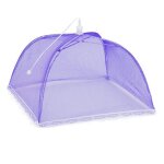 Grand couvre - plat de cuisine en maille pop - up, couvre - aliments en nylon, tente alimentaire en maille, ...