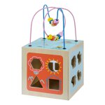 Grand cube d?activit� en bois 4 en 1 jeu d?eveil 1 an premier age educatif apprentissage b�b� teamson ...