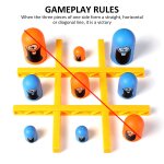 Grand manger petit jeu d'checs bleu orange, jouet educatif interactif en famille pour enfants, fte ...