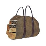Grand sac fourre - tout en toile pour bois de chauffage, porte - cheminée d'intérieur, porte - bois de ... Grand sac fourre - tout en toile pour bois de chauffage, porte - cheminée d'intérieur, porte - bois de ...