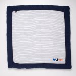 Grand tapis de jeu en double gaze de coton marinire