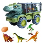 Grand vhicule d'ingnierie de transport tyrannosaure rex, pelleteuse, camion, ¿uf de dinosaure, voiture, ...