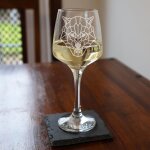 Grand verre a vin en forme de loup grav - cadeau pour les amateurs de loup - grand verre a vin tallo ...