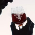 Grand verre a vin grizzly bear - cadeau grav grizzly bear - grand verre a vin tallo - cadeau d'anniversaire ...