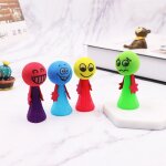 Grande boule de rebond de 9cm pour enfants, jouet educatif, jeu d'expressions, push and down, hip hop, ...
