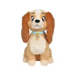 Grande peluche disney : chien miss lady 45 cm - doudou licence enfant - la belle et le clochard