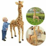 Grande peluche girafe geante de 60 cm, adorable cadeau pour enfant