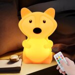 Grande renard veilleuse pour enfants lampe d'animal portable lumi�res de d'ambiance voyager l�ger lumi�res ...