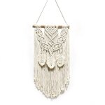 Grande tapisserie en macramé de style bohémien, décoration murale suspendue pour maison de ferme, décoration ... Grande tapisserie en macramé de style bohémien, décoration murale suspendue pour maison de ferme, décoration ...