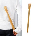 Grattoir de dos en bois de bambou, 1 pi�ce, durable, auto - adh�sif, masseur pour le dos