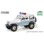 Greenlight collectibles 1 / 18 - jeep cj - 7 clearwater florida police department - 1982 19140 - greenlight ...