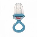 Grignoteur en silicone bleu