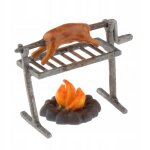 Grill miniature modèle 1 / 64 grill de cuisine Grill miniature modèle 1 / 64 grill de cuisine