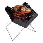 Grille de barbecue pliable en forme de x, petit réchaud portable en acier inoxydable pour le camping, ... Grille de barbecue pliable en forme de x, petit réchaud portable en acier inoxydable pour le camping, ...