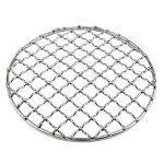 Grilles de barbecue rondes en acier inoxydable 304, filets a rtir pour la maison, outil de gril a bacon, ...