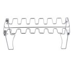 Grille de rôtissage verticale en acier inoxydable, support pour fumeur de barbecue, accessoires de camping ... Grille de rôtissage verticale en acier inoxydable, support pour fumeur de barbecue, accessoires de camping ...