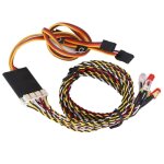 Groupe de lampes led pour traxxas 1 / 10, pour voiture radiocommand�e, feux avant et arri�re, sur chenilles, ...