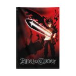 Grupo erik tissu de trefle noir poster black clover 70x100 cm Grupo erik tissu de trefle noir poster black clover 70x100 cm