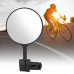 Guidon de vlo rglable  360 degrs, rtroviseur arrire de scurit noir